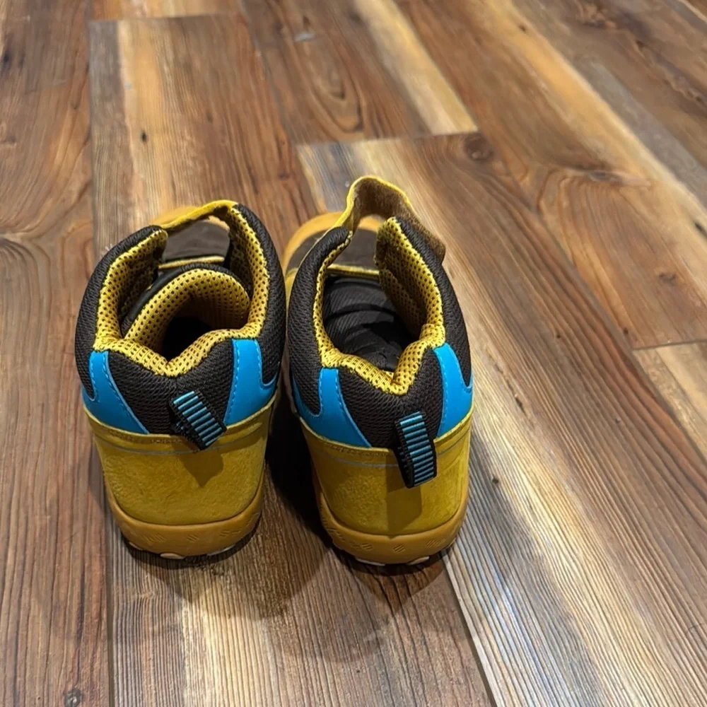 Kids Yellow and Blue High-Top Shoes